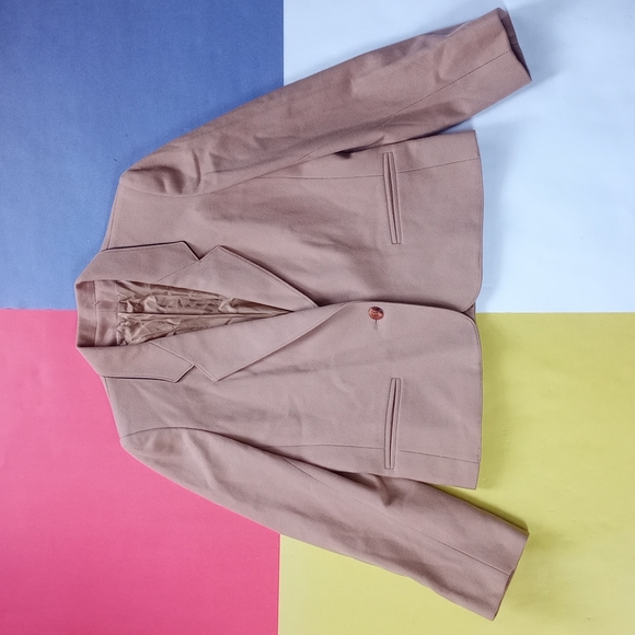 Vintage Miss Style Wool Women's Work Blazer